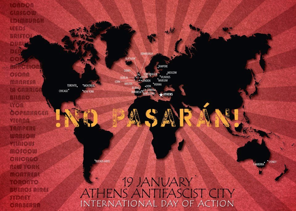 Atenas Antifascista. 19 Enero día internacional