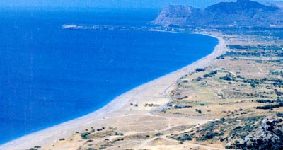 Playa de Afantos en Rodas