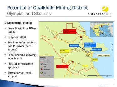 Impacto en la zona por la minería de oro a cielo abierto y sus infraestructuras